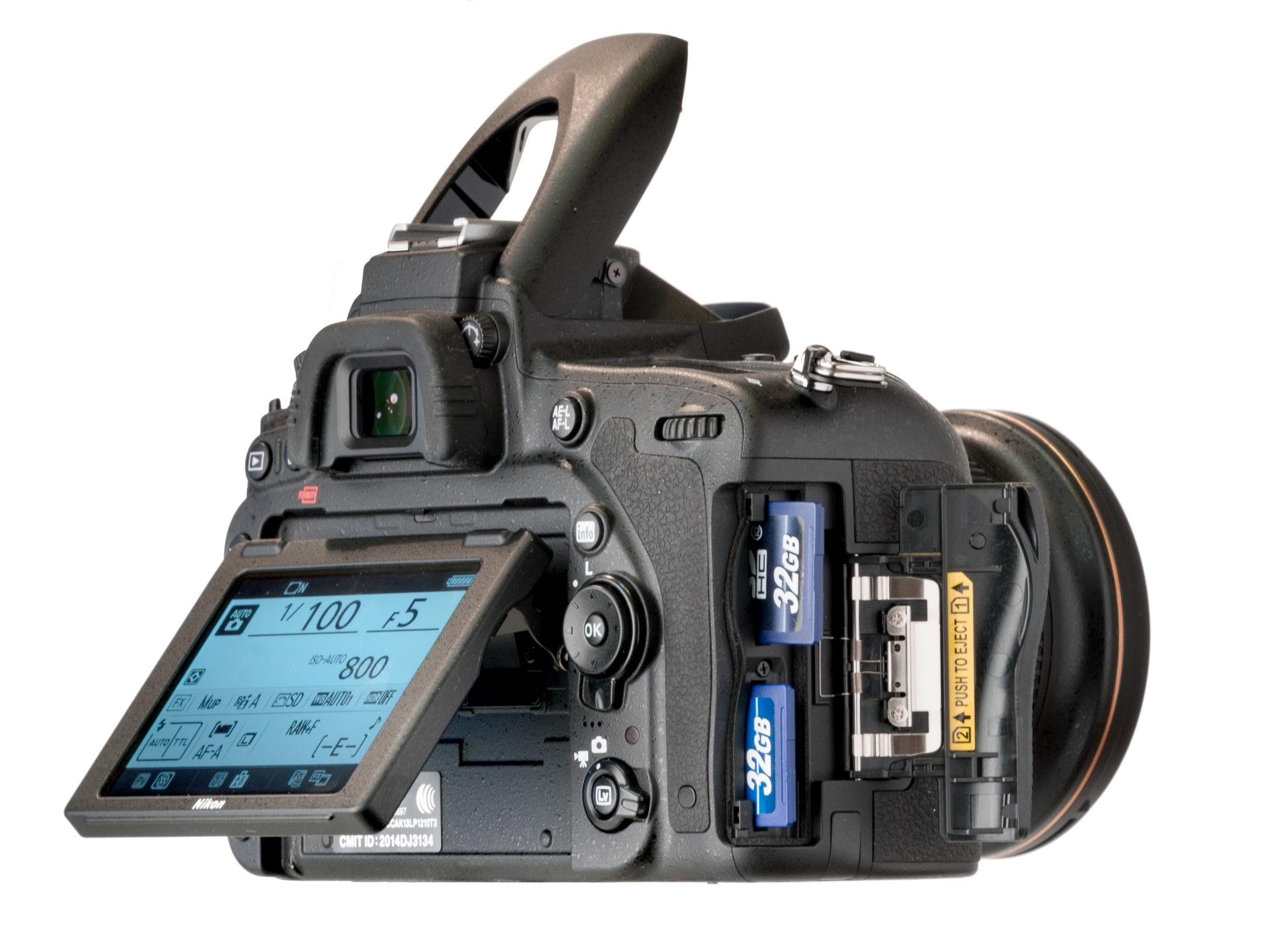 Зеркальная камера Nikon D750 - карты памяти