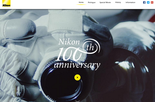 Nikon запускает юбилейный сайт и логотип  в честь столетия компании