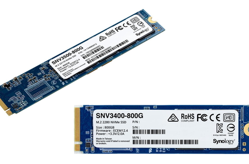 Synology расширила серию SSD SNV3000 моделями объёмом 800 Гб