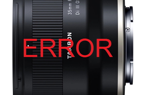 Tamron обнаружила ошибку в работе объективов с байонетом Sony E