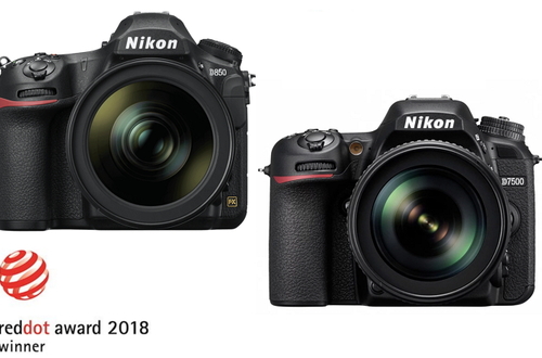 Две цифровые зеркальные фотокамеры Nikon — D850 и D7500 — удостоены награды Red Dot Award: Product design 2018