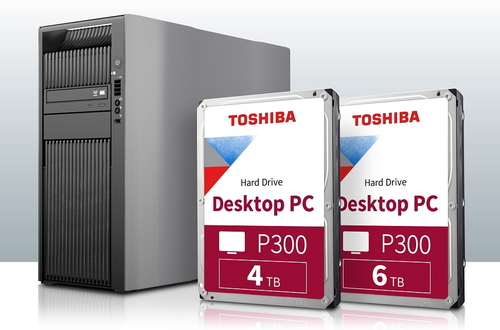 Toshiba дополняет серию накопителей P300 для настольных ПК новыми моделями емкостью 4 Тб и 6 Тб