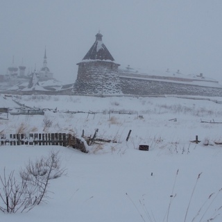 Соловецкий монастырь зимой