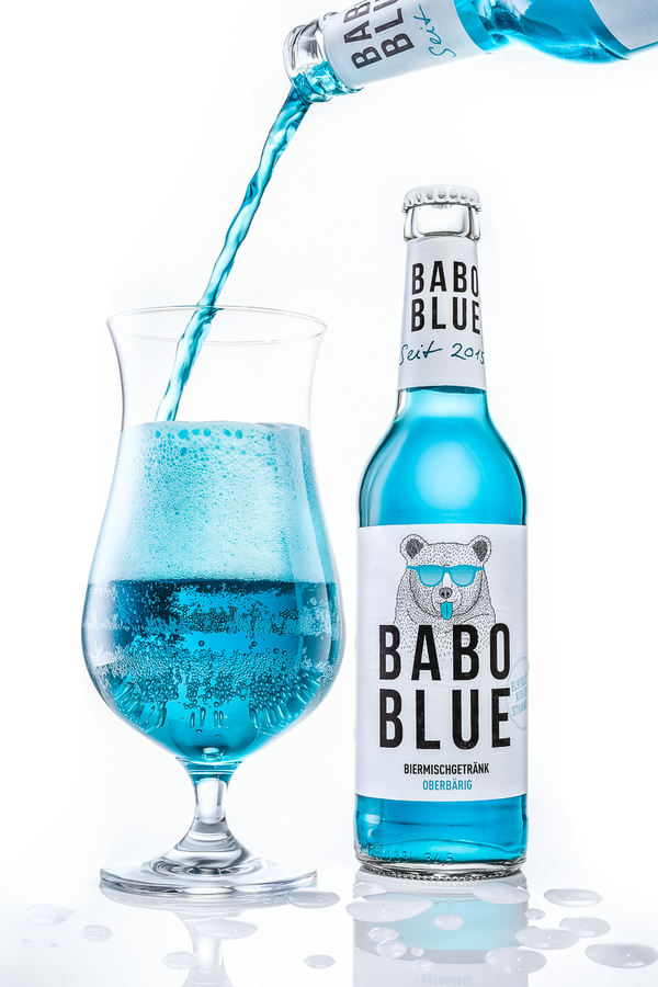 BABO Blue. Exotic beer mix drink