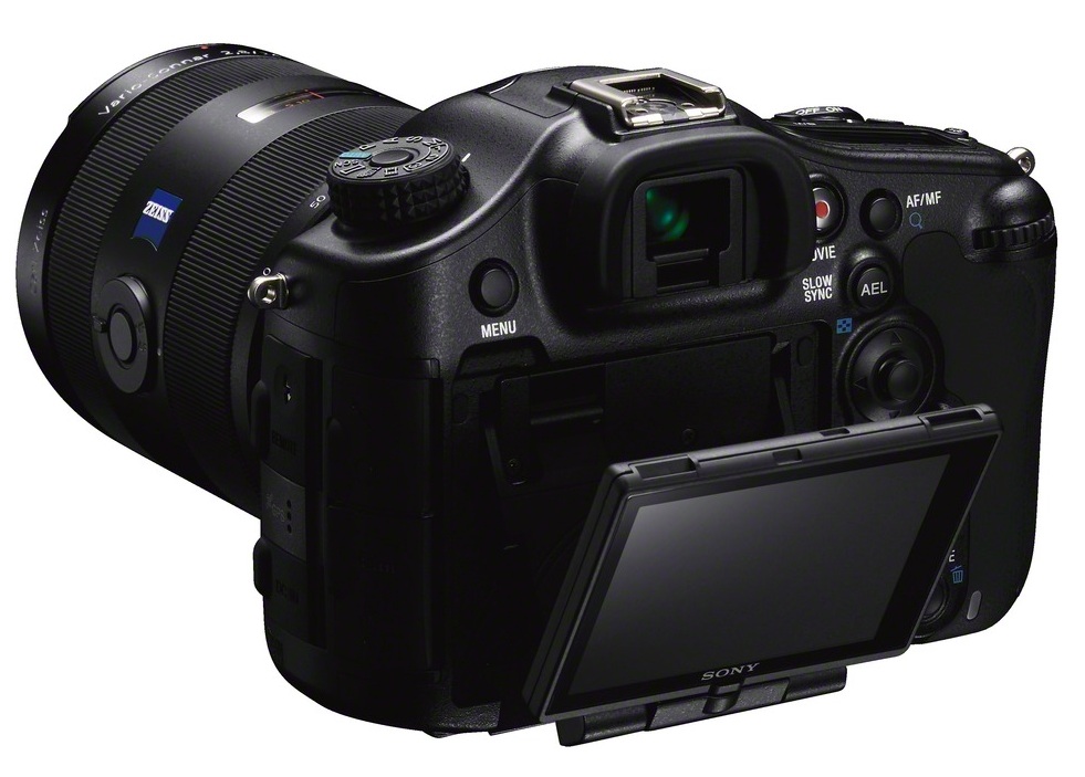 Компактная цифровая фотокамера Sony α99 - откинутый дисплей