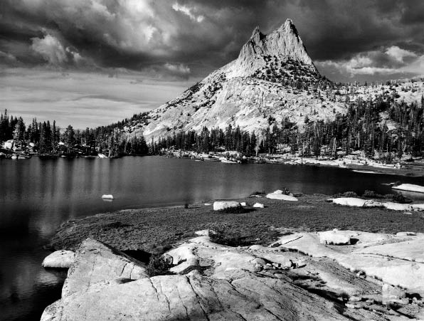 Ansel Adams. Cathedral Peak and Lake. 1938