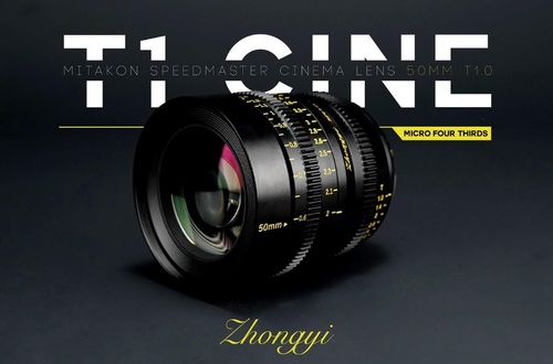ZY Optics выпустила кинообъектив Mitakon Speedmaster 50 mm T1.0 для MFT