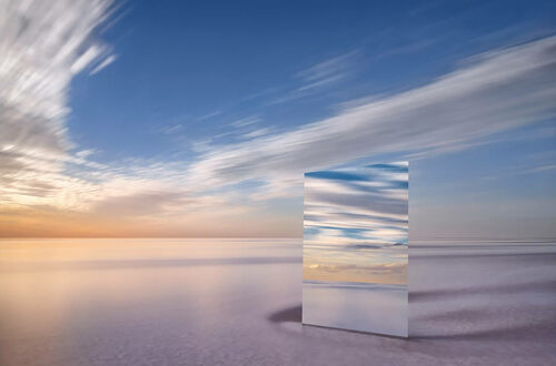 Мюррей Фредерикс делает удивительные фотографии озера Эйр, используя зеркало