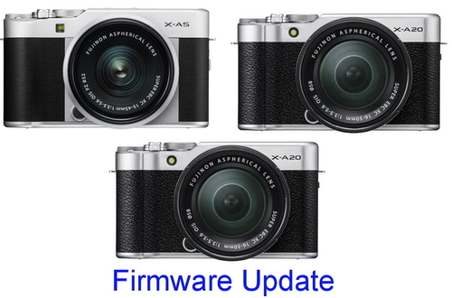 Fujifilm обновила прошивки для камер X-A3, X-A5 и X-A20