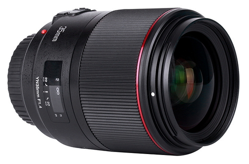 Объектив Yongnuo YN 35mm f/1.4 для байонета Canon EF поступил в продажу.