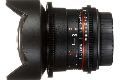 Samyang выпустила кинообъектив 14 мм T3.1 из серии VDSLR MK2