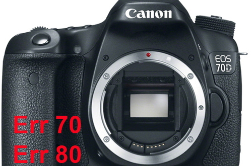 Canon исправит частое появление ошибок «Err70» и «Err80» на камерах EOS 70D