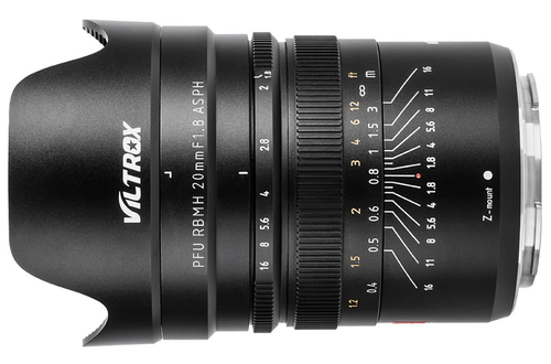 Новый объектив Viltrox 20 мм f/1.8 ASPH для байонета Nikon Z