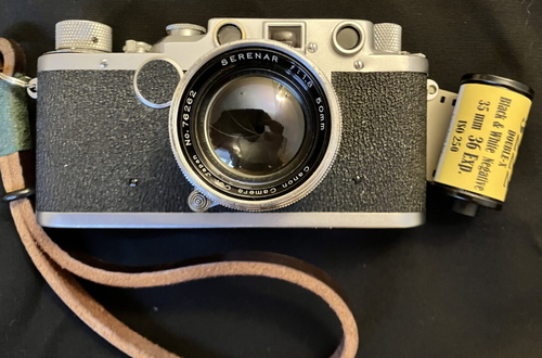 5 кадров на камеру Leica IIc с объективом Canon Serenar 50 мм f/1.8 и плёнкой Kodak 5222 Double-X