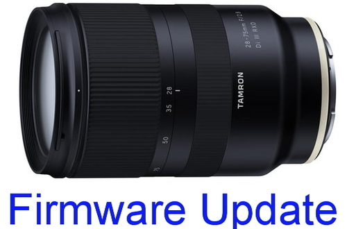 Доступна новая прошивка для объектива Tamron 28-75mm F/2.8 Di III RXD