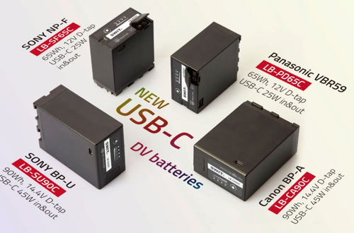 SWIT представила серию батарей DV с портом USB-C