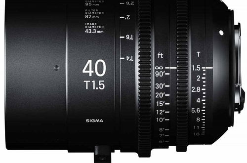 Sigma объявляет о доступности кинообъектива 40mm T1.5 FF