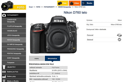 Первые характеристики Nikon D760