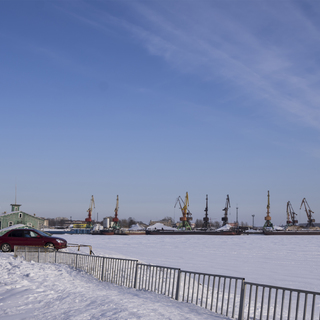 Зима. Городской пейзаж.