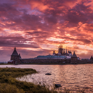 Закат. Соловки.