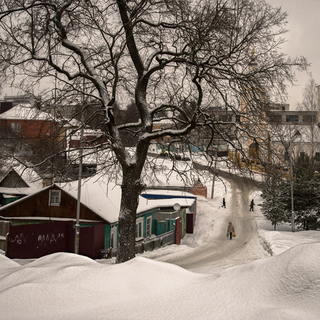 Утро маленького городка