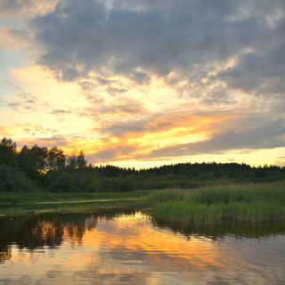 Закат на ладоге