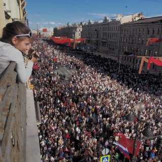 Бессмертный полк на Невском проспекте