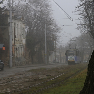 трамвай и туман