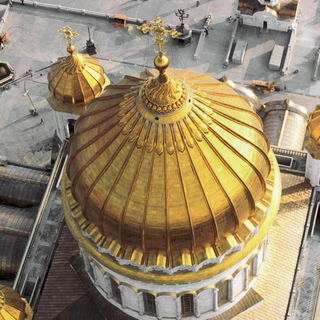 005. Храм Христа Спасителя,,вид с вертолета.