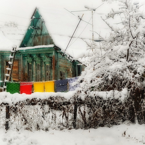 Ноябрь.Утро после снегопада / Пейзажи малой Родины