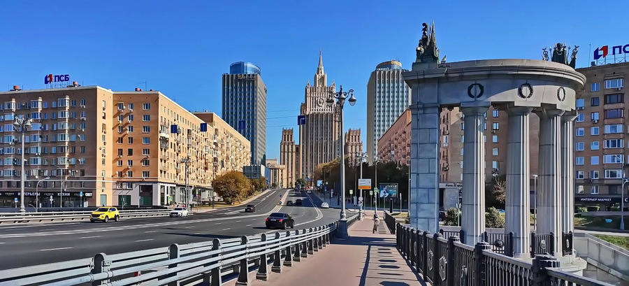 Москва Смоленская ул, Бородинский мост.