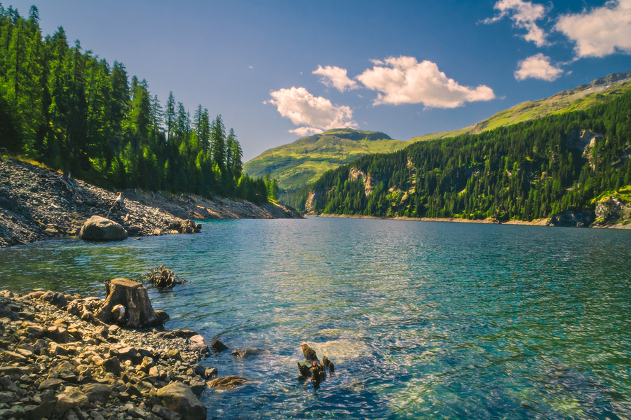 Lake in Alps