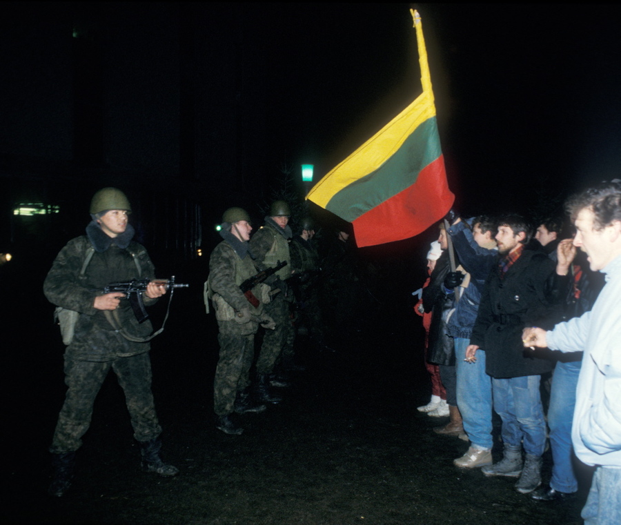008 Литовцы под прицелами советских солдат. 