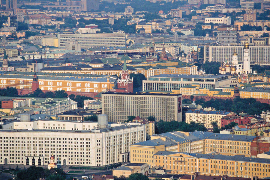 001.Центр Москвы,вид с вертолета.