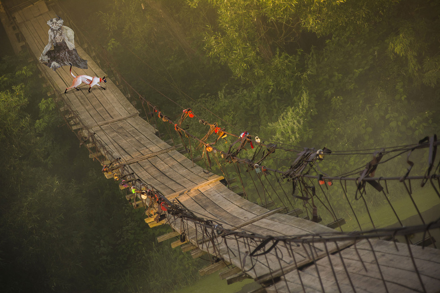 Пан и кошка Морриса