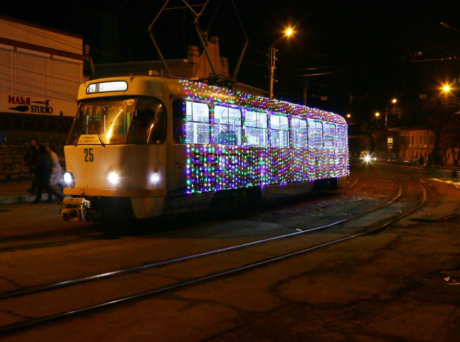 новогодний трамвай