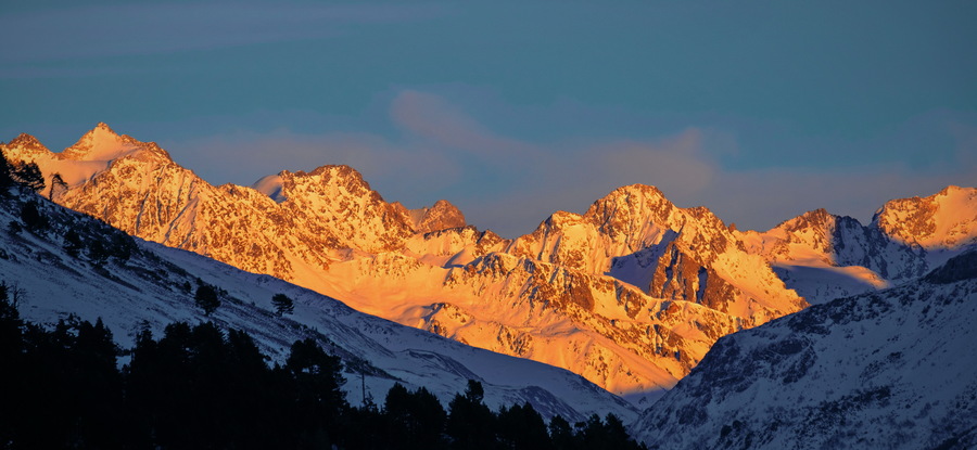 Приэльбрусье. Закат.