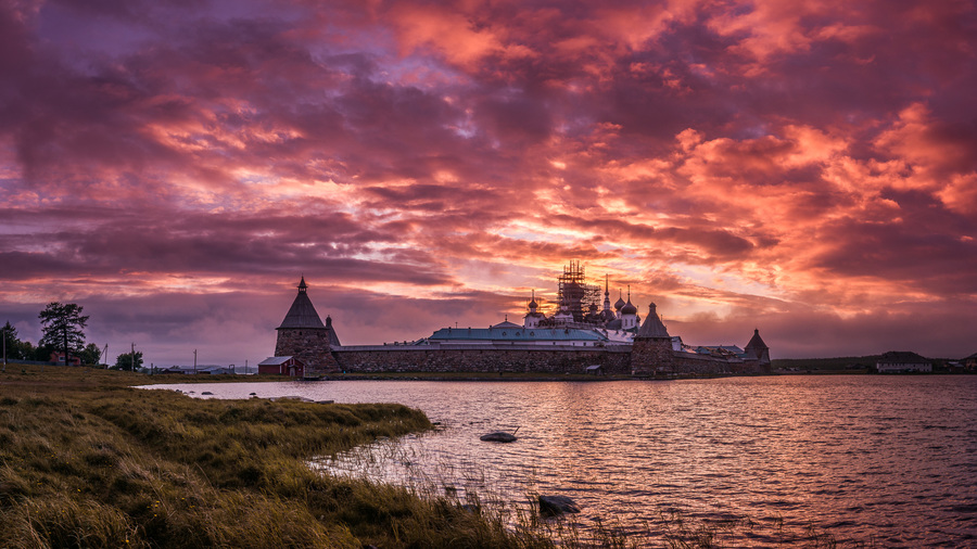 Закат. Соловки.