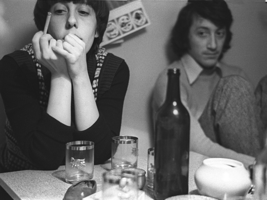 0008 На кухне. Мои друзья Нина и Беня.